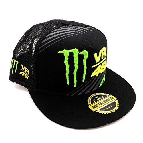 Official Valentino Rossi VR46 Monster Flat Peak Truckers Cap - Momca 114904