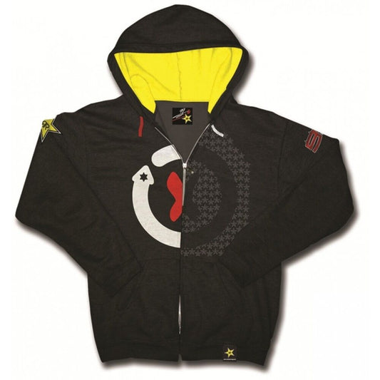 New Rockstar Official Jorge Lorezno Hoodie Fleece Black