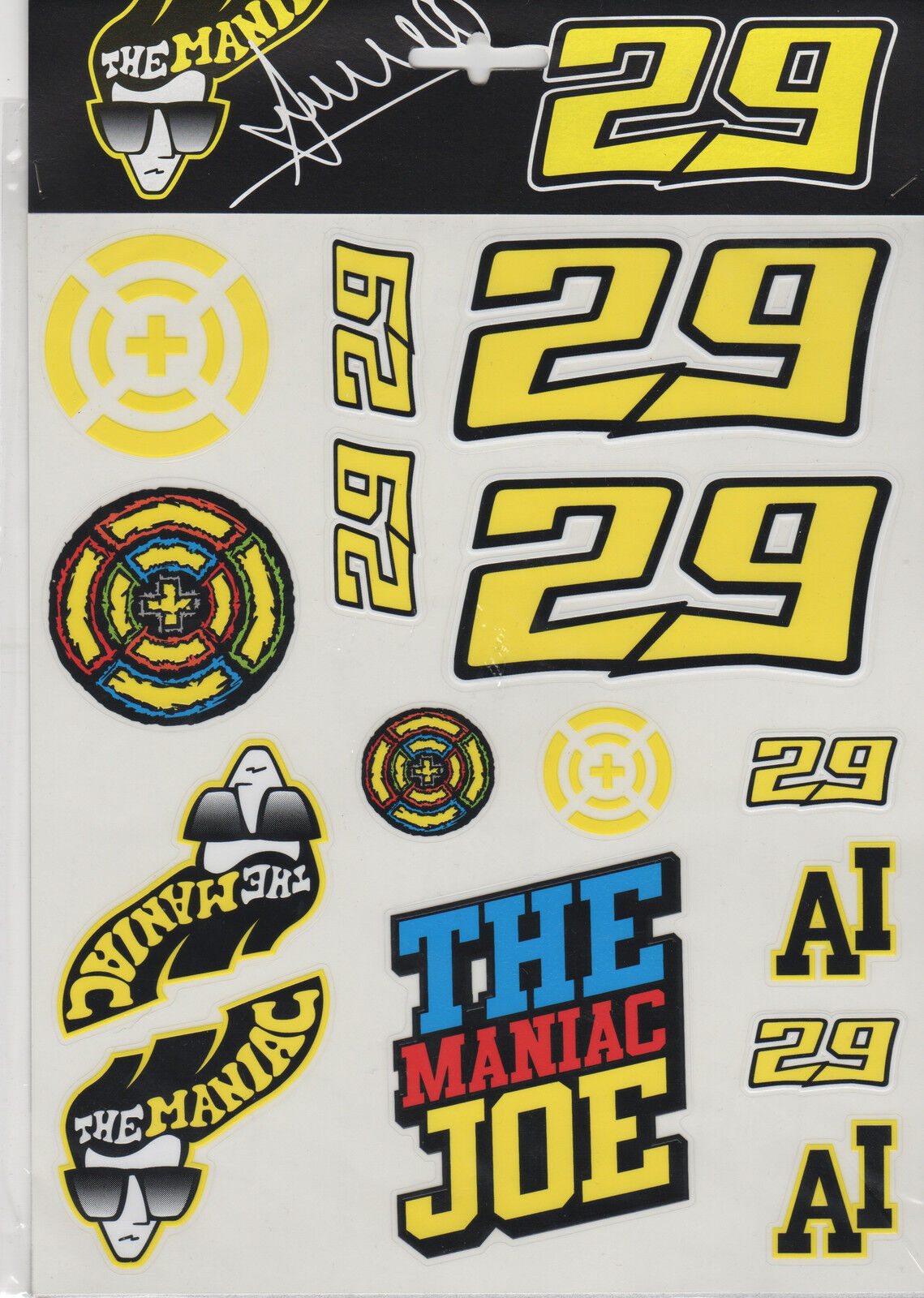 Official Andrea Ianonne 29 Large Sticker Set - Aimst 652 03