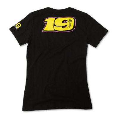 New Official Alvaro Bautista 19 Woman's Black T'Shirt - 706 04