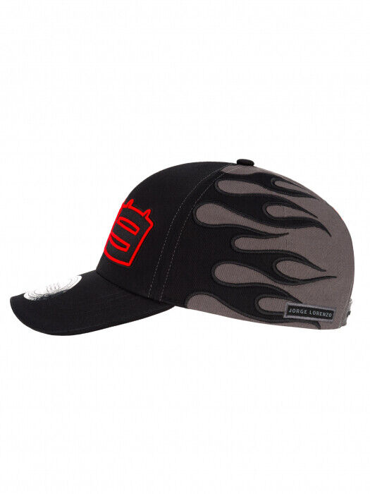 Official Jorge Lorenzo Black Flames Baseball Cap - 19 41201