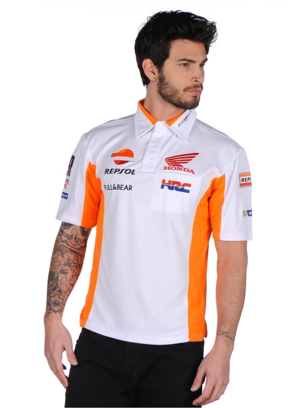Official Repsol Honda Team White Polo Shirt - 17 18503