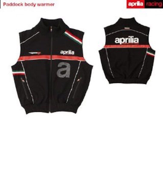 Official Aprilia Team Black Softshell Body Warmer