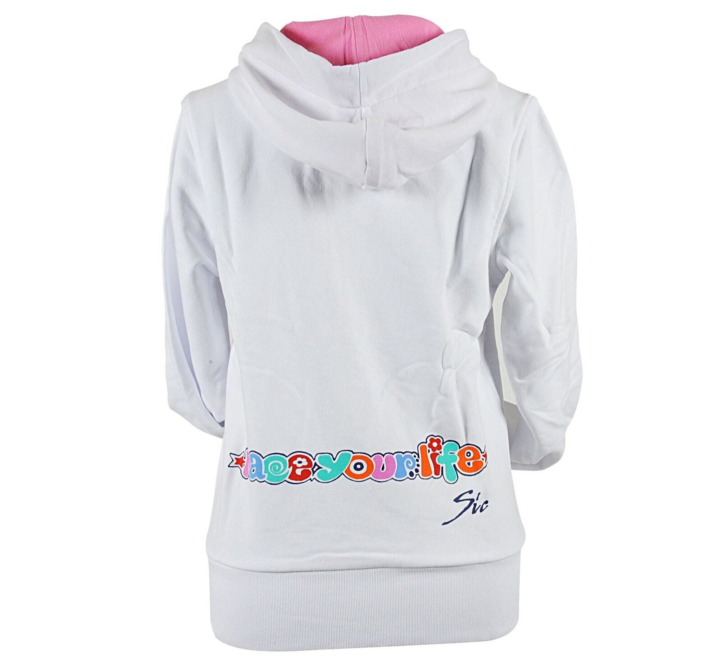 Official Supersic 58 Womans White Hoodie Fleece - 13 25006 06