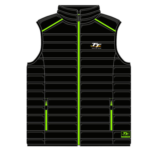 Official Isle Of Man TT Races Ribbed Body Warmer - 18Abw1