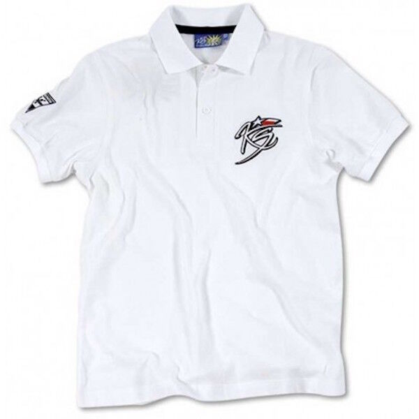 New Official Kevin Schwantz White Polo