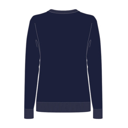 Isle Of Man TT Races Official Ladies Blue V Neck Jumper - 20Ljst