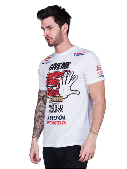 New Official Marc Marquez World Champion 2016 T-Shirt - 16 33091