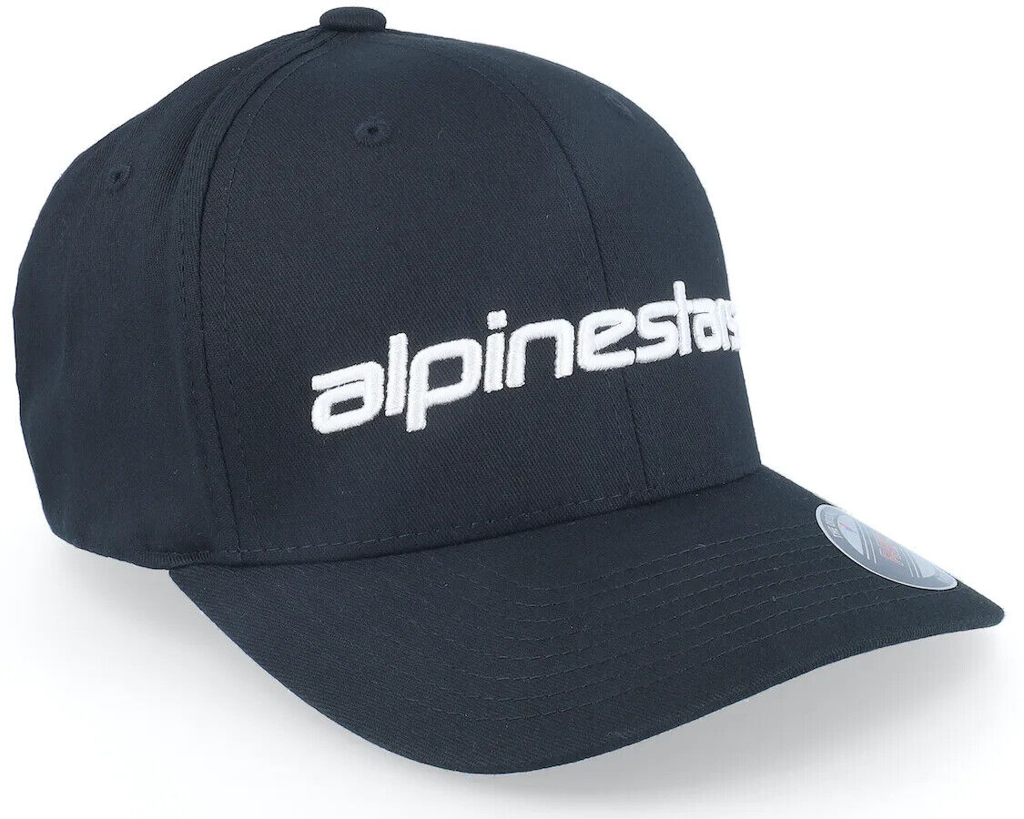 Alpinestars Linear Flexifit Black Baseball Cap - 1230-81005