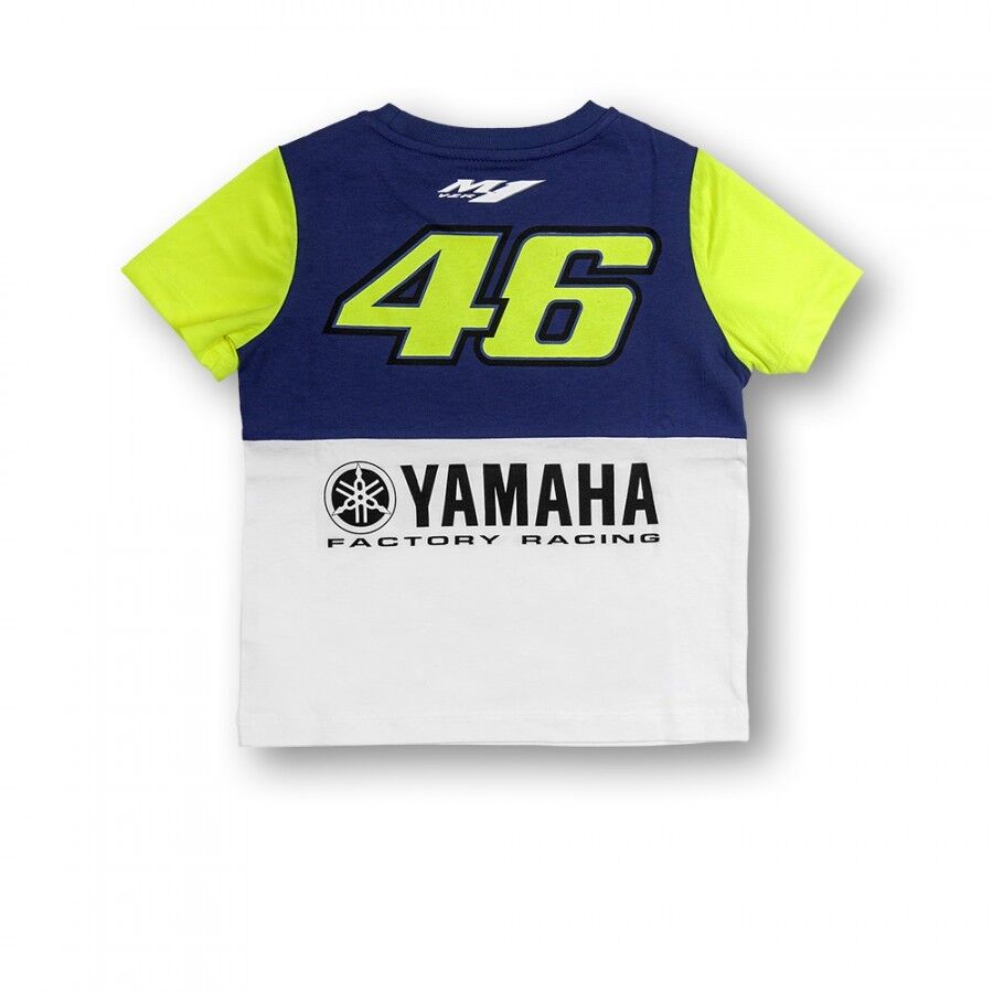 New Official Valentino Rossi VR46 Dual Yamaha Kids T-Shirt - Ydkts 217803