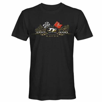 2021 Official Isle Of Man TT Races Gold Bikes T'Shirt - 21Ats1