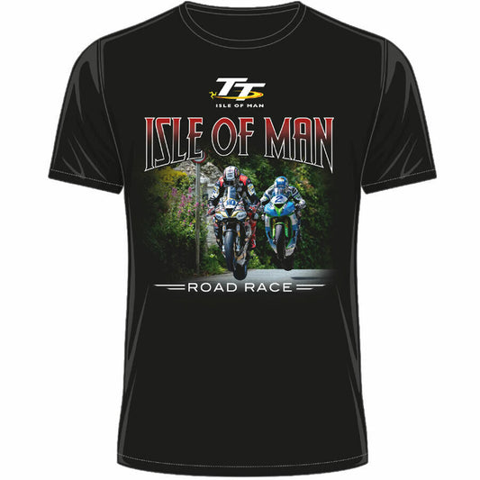 Official Isle Of Man TT Races Two Bikes T'Shirt - 20Ats17