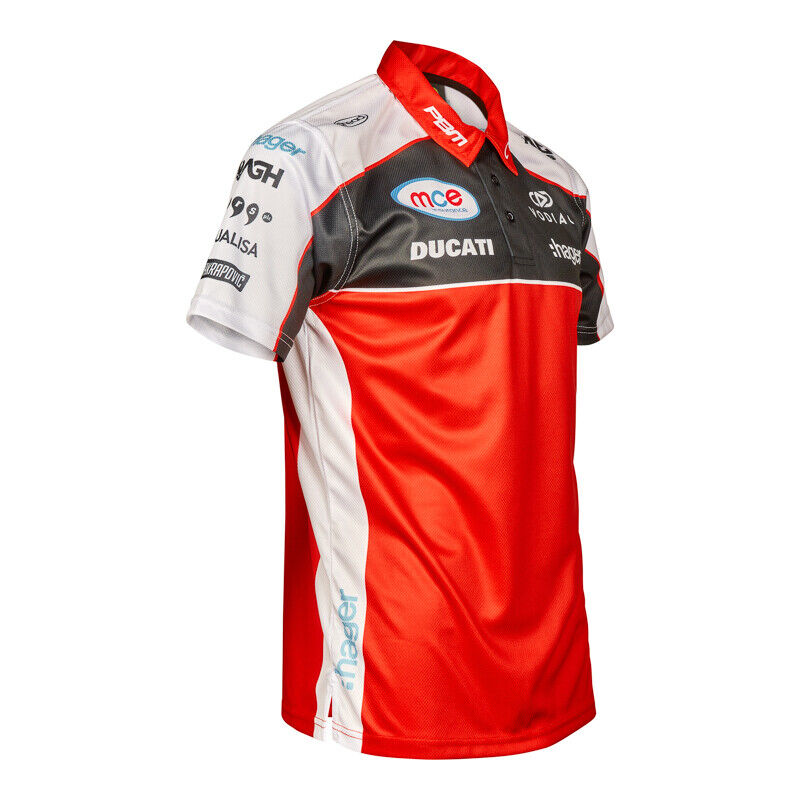 Official PBM MCE Ducati Team Polo Shirt .- Z22BsMCEtps