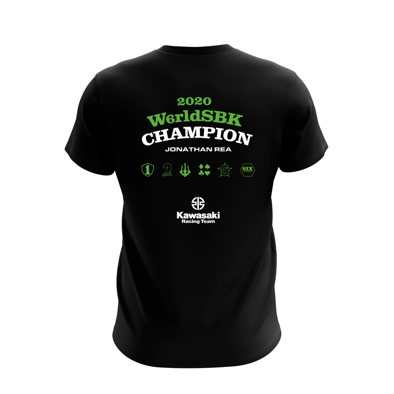 Limited Edition Official Jonathan Rea 2020 6 In A Row World Champion T-Shirt