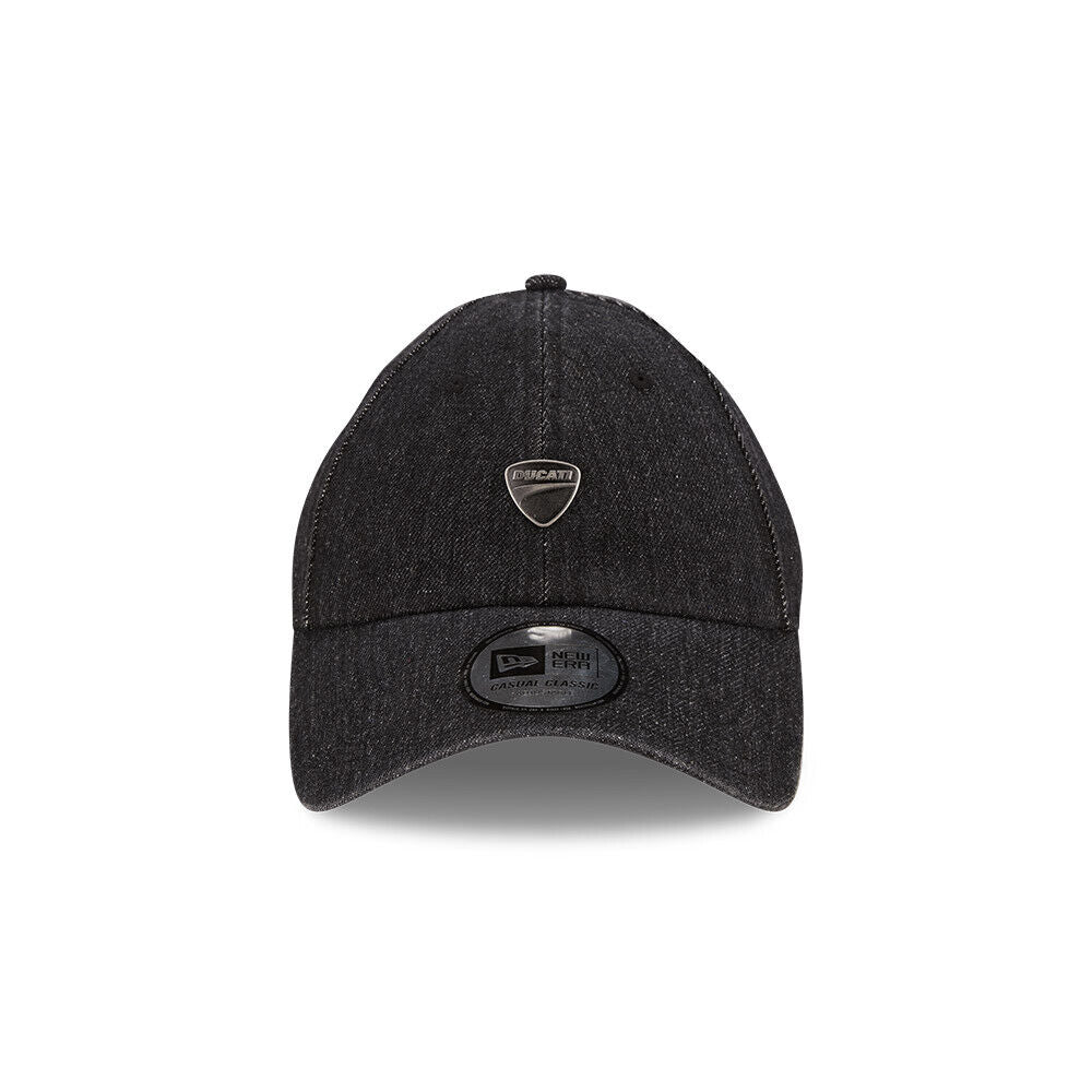 Official Ducati Corse Mini Logo Denim Black Casual Classic Cap - 60284558