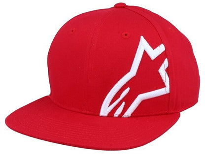 Alpinestar Corp Snap Red Flat Peak Baseball Cap - 1139 81505