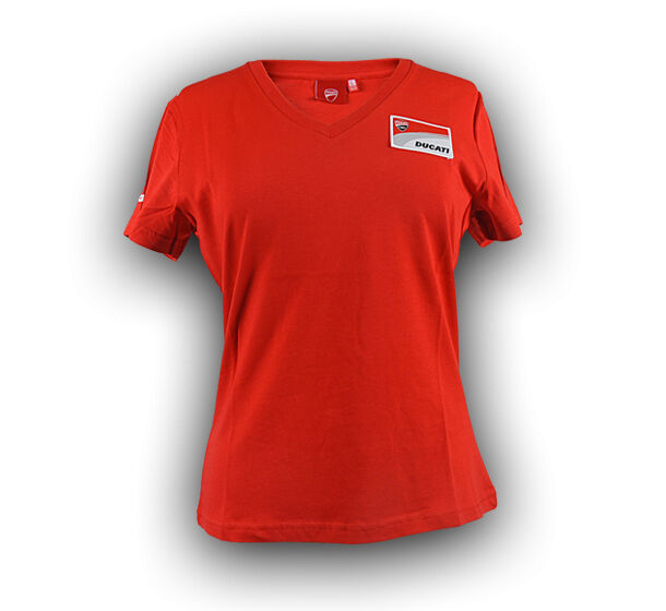 New Official Ducati Corse Womans Red T'Shirt