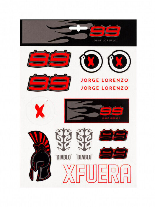 Jorge Lorenzo Official Large Sticker Set - 19 51206
