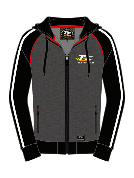 Isle Of Man TT Races Official Black & Grey Hoodie - 17Ah4