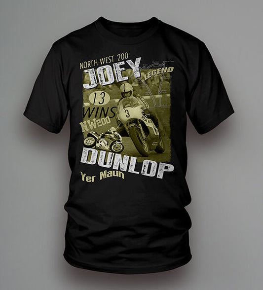 New Official Joey Dunlop NW200 Legend T'Shirt