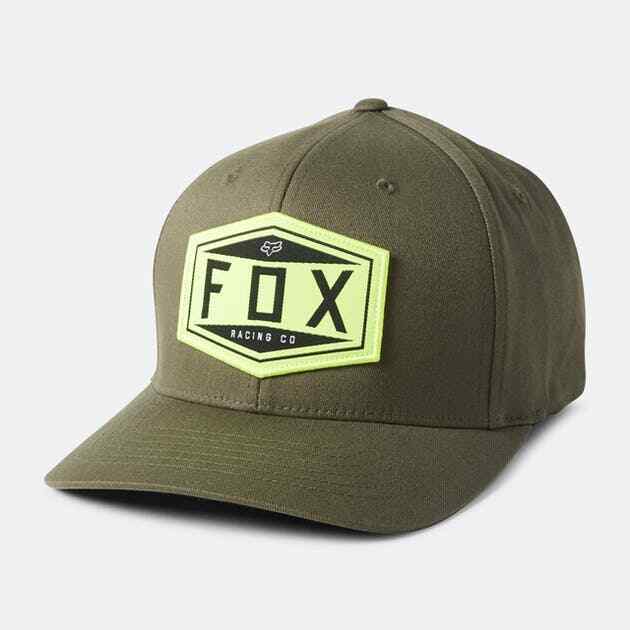 Fox Racing Emblem Green Flexifit Baseball Cap - 27096-099