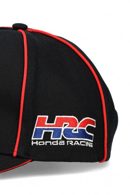 Official HRC (Honda Racing Corp.) Midvisor Black Baseball Cap - 22 48003