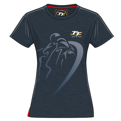 Official Isle Of Man TT Woman's Heather T'Shirt - 18Lts3