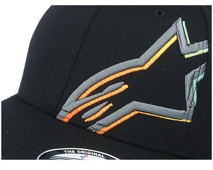 Alpinestar Corp Grade Flexifit Black Baseball Cap - 1230 81010