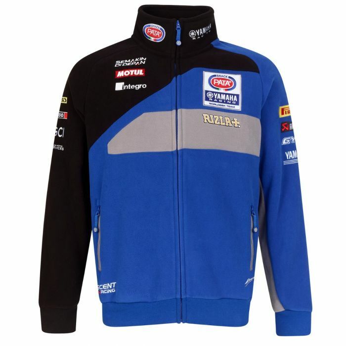 Official Pata Yamaha Racing Team Fleece Jacket - 19YamWSBK-R-Af1 ...