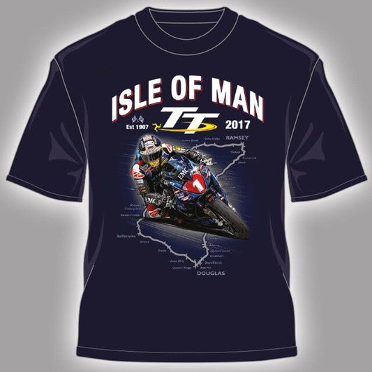Official Isle Of Man TT Races Kid's Navy Course T'Shirt