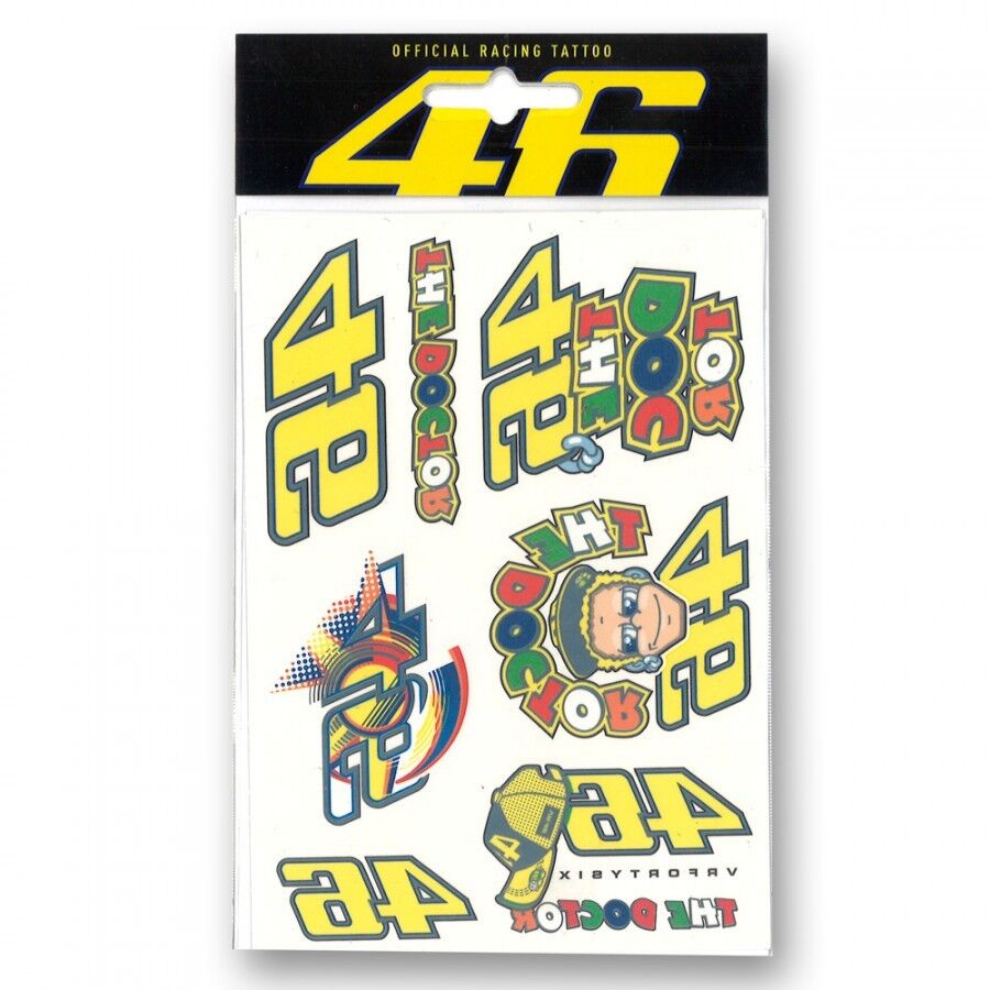 New Official VR46 Tattoo Set - Vruta 212703 – RPMMOTO.COM
