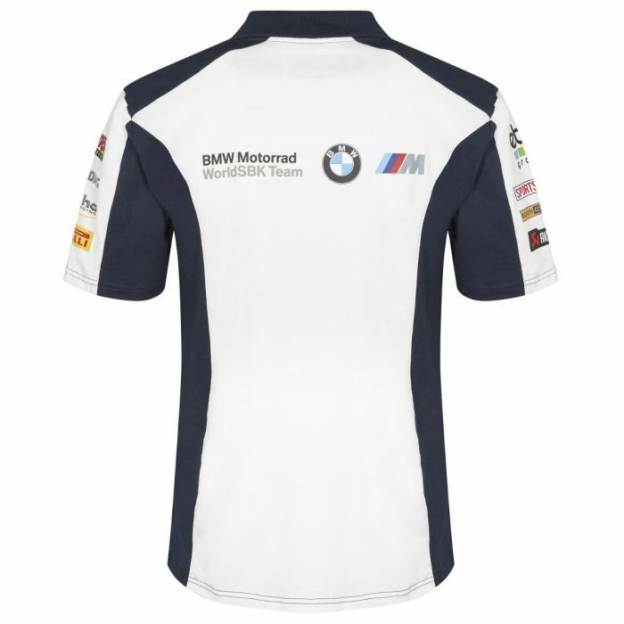 Official BMW Mottorad WSBK Team Polo Shirt - 19BMW-Sbk-Ap White