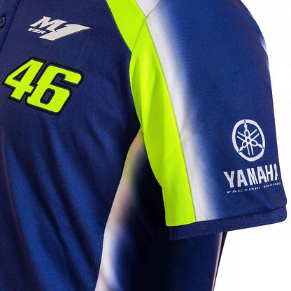 Official Valentino Rossi VR46 Dual Yamaha Mans Polo - Ydmpo 314009