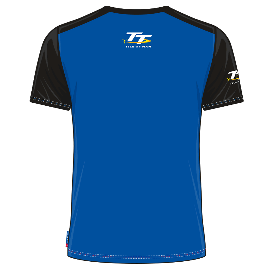 Official Isle Of Man TT Races Petrol Blue Custom's T'Shirt - 19Acts6