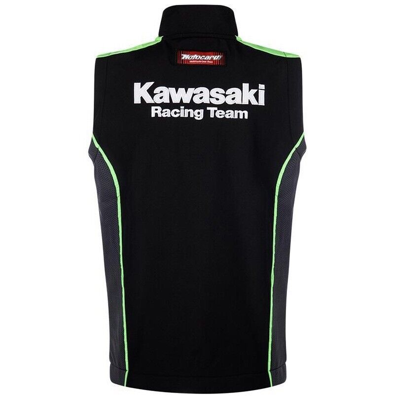 Official Kawasaki Motorcard Team Race Wear Body Warmer / Gilet - 17 61502