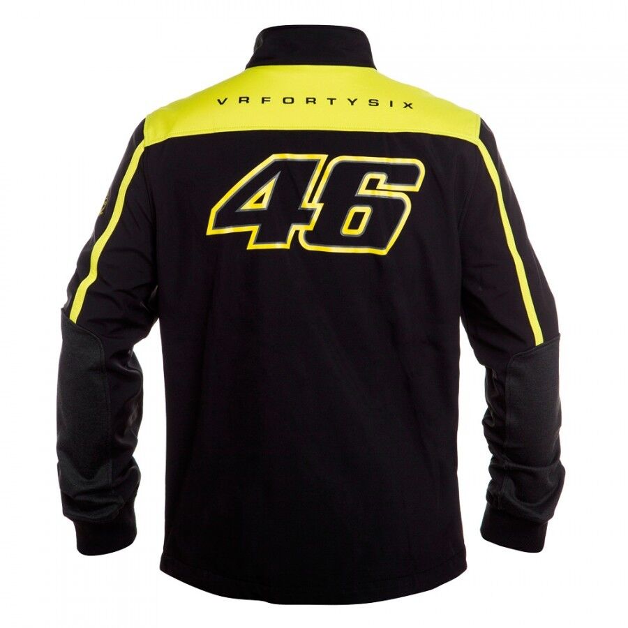 Official Valentino Rossi VR46 Black & Yellow Jacket - Vrm Jk 207004