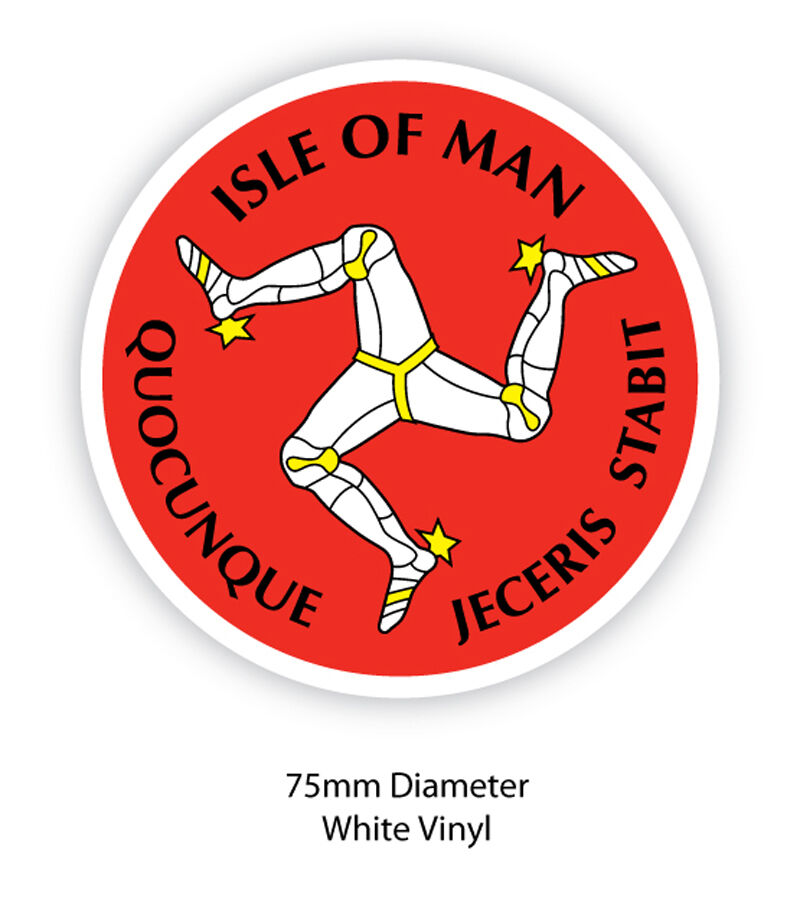 Official Isle Of Man TT 3 Leg's Sticker