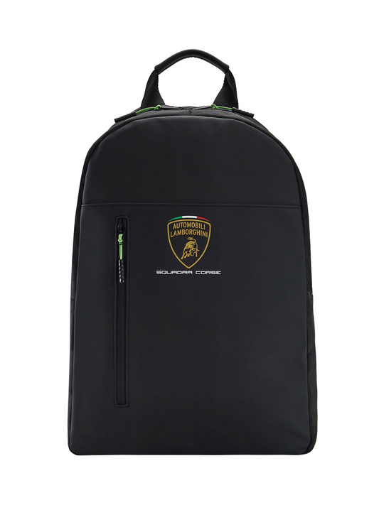 Official Lamborghini Squadra Corse Black Backpack - Lb17Rs