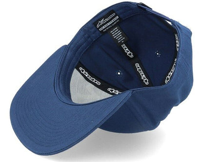 Alpinestar Corp Snap Blue Flat Peak Baseball Cap - 1139 81505