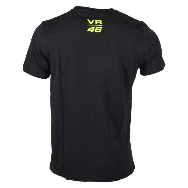 Official Valentino Rossi VR46 Monster T-Shirt Black/Yellow Momts 115004