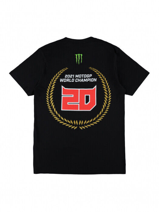 Limited Edition Fabio Quartararo World Champion T Shirt - Black