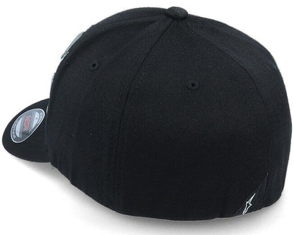 Alpinestar Corp Grade Flexifit Black Baseball Cap - 1230 81010