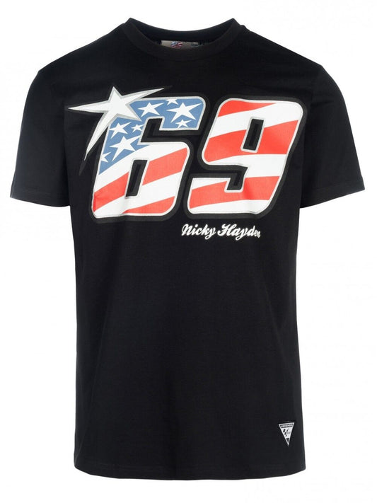 Official Nicky Hayden 69 Black T-Shirt - 18 34001