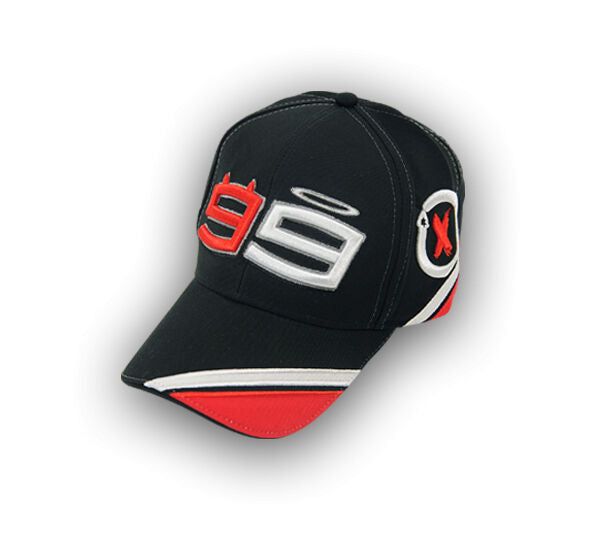 New Official Jorge Lorenzo No.99 Black/White/Red Cap 13 41202