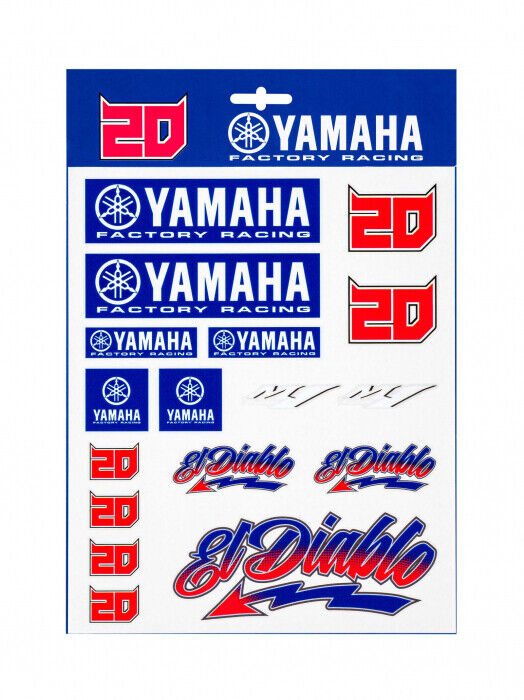 Fabio Quartararo Official Dual Yamaha El Diablo Sticker Set - 20 53901
