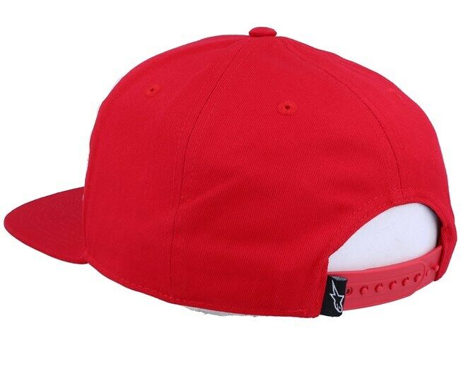 Alpinestar Corp Snap Red Flat Peak Baseball Cap - 1139 81505