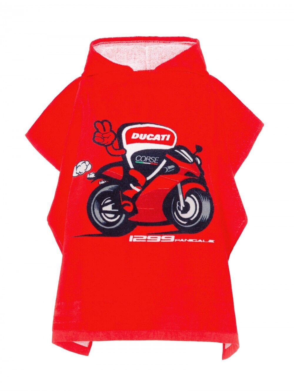 Official Ducati Corse Kid's Poncho Towel - 18 56005