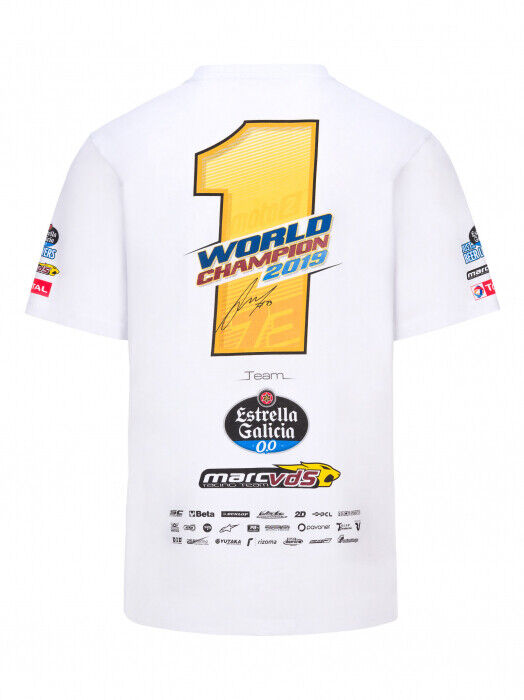 Official Alex Marquez 2019 World Champion T Shirt - 19 32006