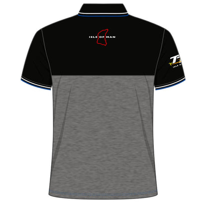 Official Isle Of Man TT Races Dark Grey Polo Shirt - 18Ap4