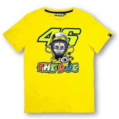 New Official Valentino Rossi VR46 Yellow T'Shirt - Vrmts 152401